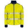 6109 SUDADERA FULL ZIP HV CLASE 3/2 NEW WAVE