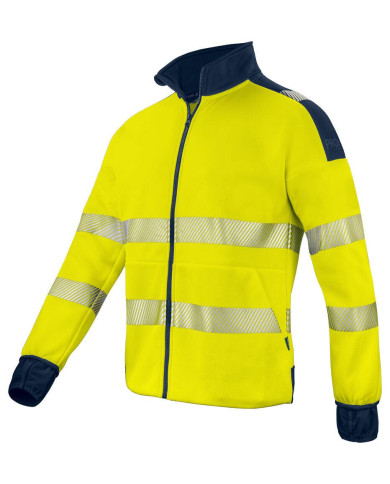 6109 SUDADERA FULL ZIP HV CLASE 3/2 NEW WAVE