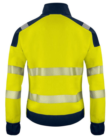 6109 SUDADERA FULL ZIP HV CLASE 3/2 NEW WAVE