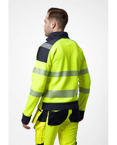 6109 SUDADERA FULL ZIP HV CLASE 3/2 NEW WAVE
