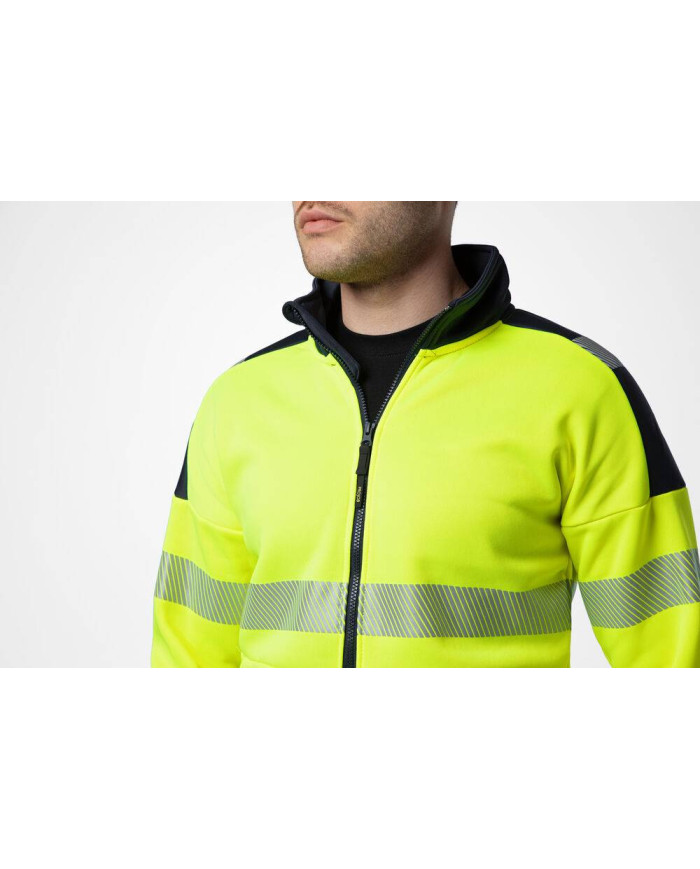 6109 SUDADERA FULL ZIP HV CLASE 3/2 NEW WAVE