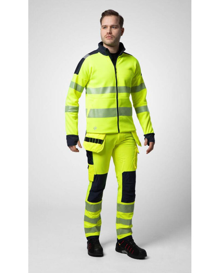 6109 SUDADERA FULL ZIP HV CLASE 3/2 NEW WAVE