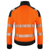 6109 SUDADERA FULL ZIP HV CLASE 3/2 NEW WAVE