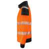 6109 SUDADERA FULL ZIP HV CLASE 3/2 NEW WAVE