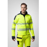 6109 SUDADERA FULL ZIP HV CLASE 3/2 NEW WAVE