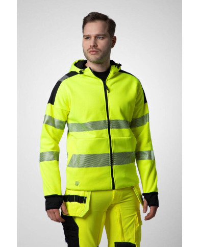 6110 SUDADERA CAPUCHA HV CLASE 3/2 NEW WAVE
