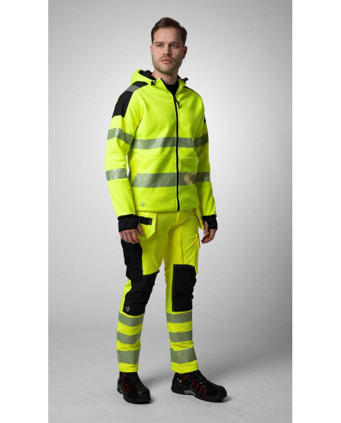 6110 SUDADERA CAPUCHA HV CLASE 3/2 NEW WAVE