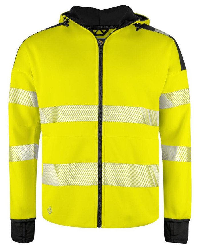 6110 SUDADERA CAPUCHA HV CLASE 3/2 NEW WAVE