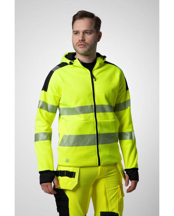 6110 SUDADERA CAPUCHA HV CLASE 3/2 NEW WAVE