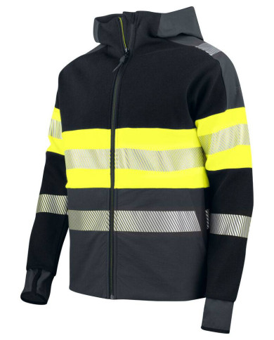 6122 SUDADERA CAPUCHA HV CLASE 1 NEW WAVE