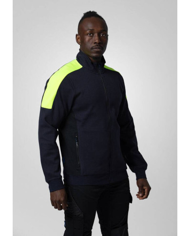 2128 SUDADERA MEDIA CREMALLERA NEW WAVE