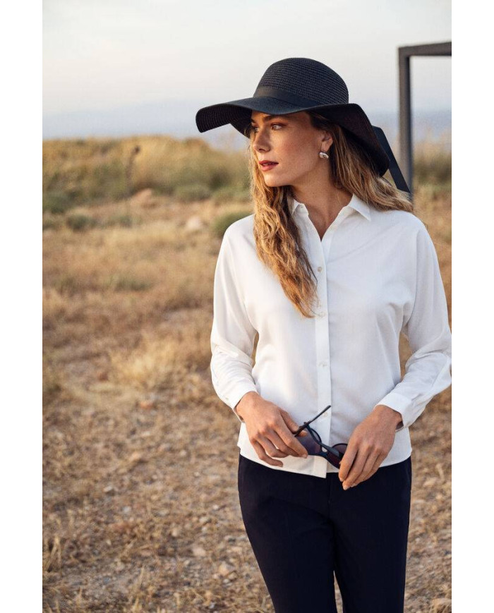 Crepe Satin Blouse NEW WAVE