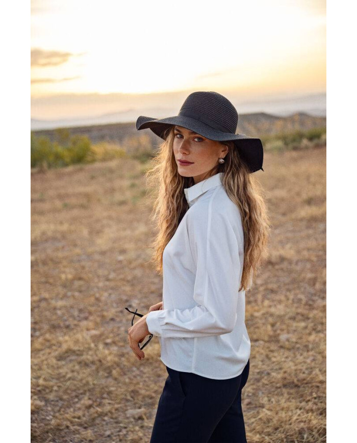 Crepe Satin Blouse NEW WAVE
