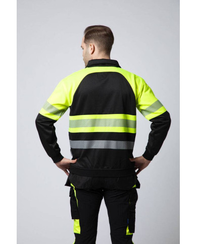 6120 SUDADERA CREMALLERA ENTERA HV CLASE 1 NEW WAVE