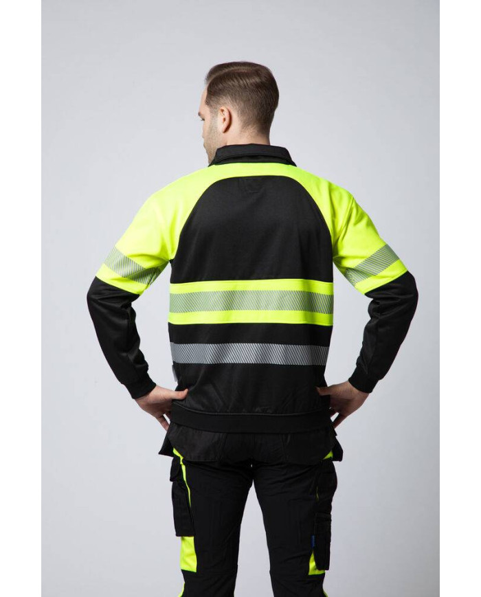6120 SUDADERA CREMALLERA ENTERA HV CLASE 1 NEW WAVE