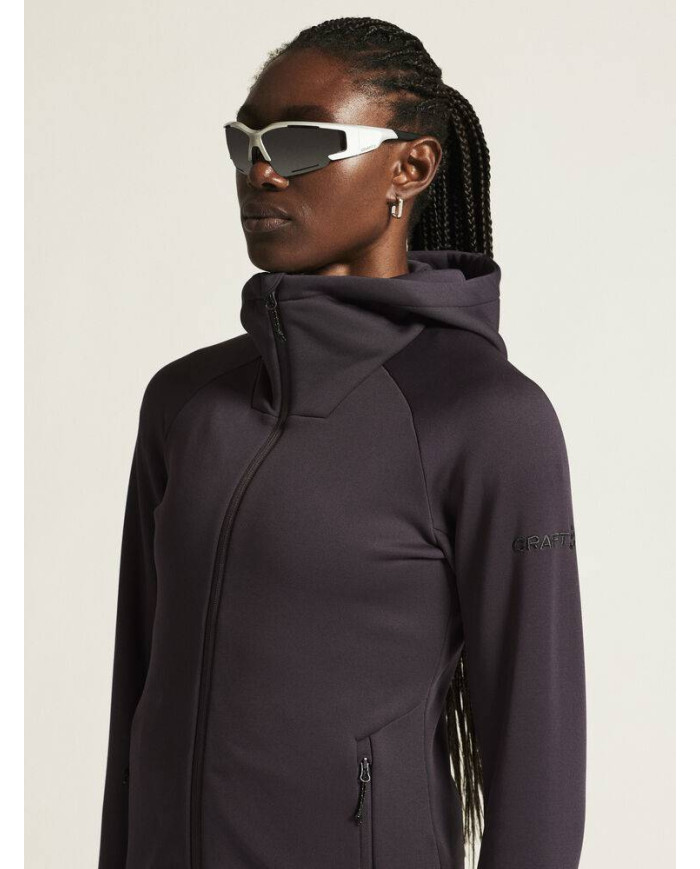 ADV Explore Power Fleece Hood Jkt W NEW WAVE