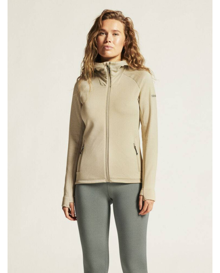 ADV Explore Power Fleece Hood Jkt W NEW WAVE