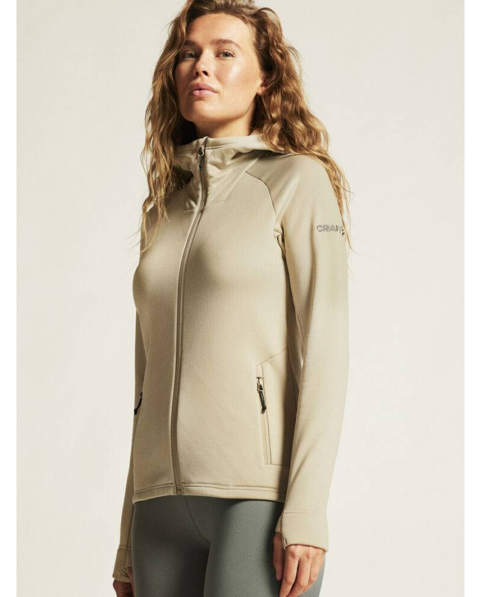 ADV Explore Power Fleece Hood Jkt W NEW WAVE