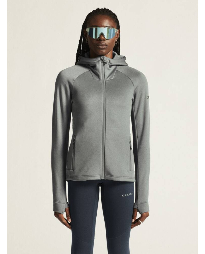 ADV Explore Power Fleece Hood Jkt W NEW WAVE