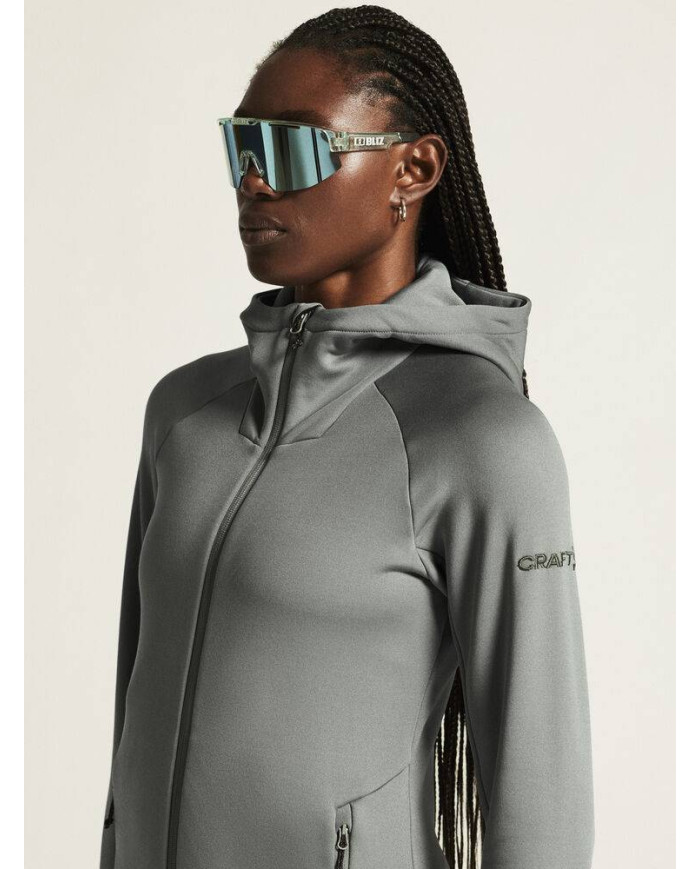 ADV Explore Power Fleece Hood Jkt W NEW WAVE