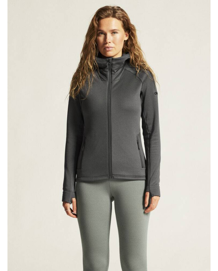 ADV Explore Power Fleece Hood Jkt W NEW WAVE