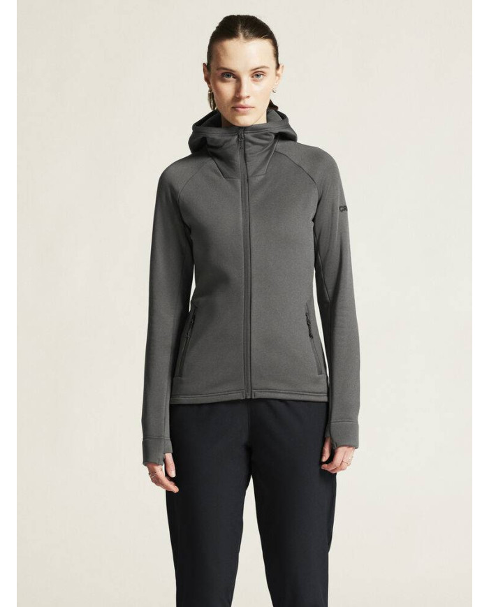 ADV Explore Power Fleece Hood Jkt W NEW WAVE