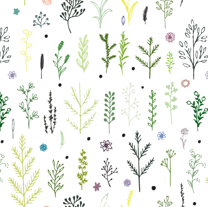 BLANCO/PRINT BOTANICO