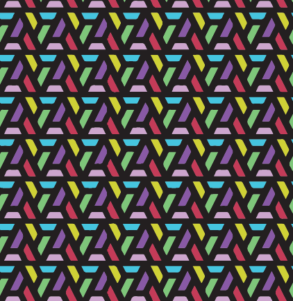 NEGRO/PRINT GEOMETRICO