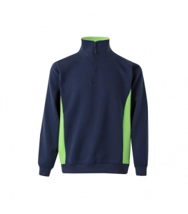 Sudadera Bicolor Cremallera Velilla 105704
